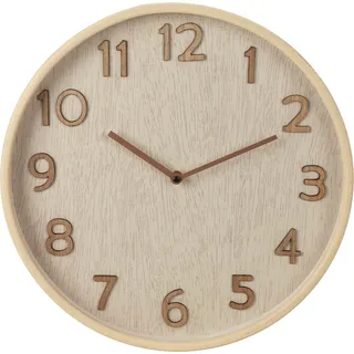 Wanduhr (DT 38x5 cm) - beige - DT 38x5 cm
