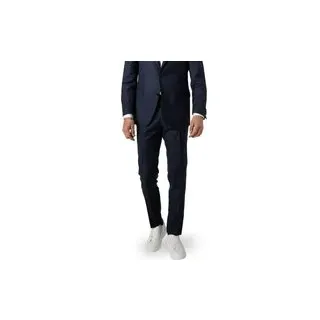 CARL GROSS Herren Hose blau Schurwolle, blau, NOS