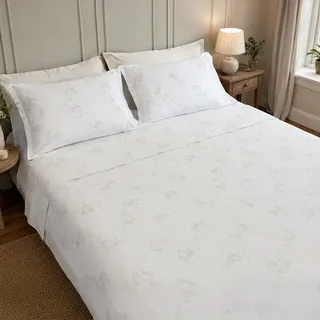 Funda Nórdica Matrimonial Sadamapa, Con Funda Almohada, De Satén, Lavable En Lavadora, 300x250 Cm Gris
