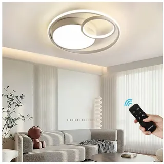 JDONG 90W LED Deckenleuchte 1 Dimmbar Rechteckig/Weiß