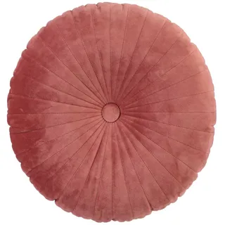 ESSENZA Dekokissen Naina Canyon Rose, Ø 40 cm - 100% Polyester Samt - Uni