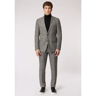 Roy Robson Hosenanzug mit Karomuster im Slim Fit in grau, | Gr.: 50