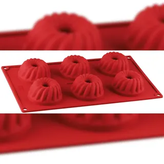 Dr. Oetker Flexxible Love Mini Silikon-Gugelhupfform 6er Set