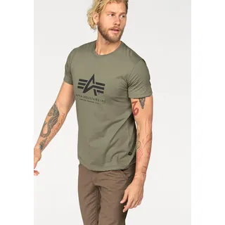 Alpha Industries "Basic T-Shirt - Dunkelgrün,Schwarz - M,