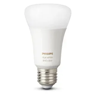 Philips-Hue LED-Lampe White Color Ambiance, E27, 9W ersetzt 60W, RGBW, App-fähig, ZigBee, 2 Stück