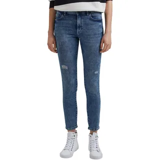 edc by ESPRIT Damen Jeans 021cc1b323, 902/Blue Medium Wash, 31W / 30L - 31W / 30L