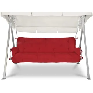 Beautissu Flair HS Hollywoodschaukelauflage 180x50x8cm Rot