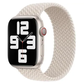 Apple Geflochtenes Solo-Armband für die Apple Watch | 44/45/46/49 mm – Größe 7 – Starlight