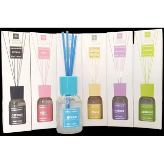Spectrum Raumduft Duftspender 30 ml Citrus Rose Ocean Vanilla Lavender Jasmine schwarz