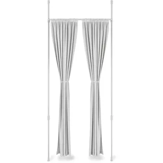 Umbra Anywhere Mobile Vorhangstange, Metall, Weiß, Weiss