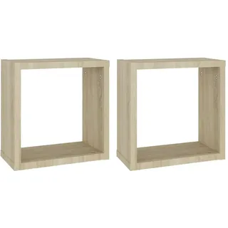 vidaXL Wandregal 30 x 15 x 30 cm Braun