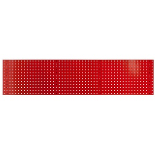 PROREGAL® Werkzeughalter Lochplatte, BxH 197,5x45,6cm, Verkehrsrot rot 197,5 cm