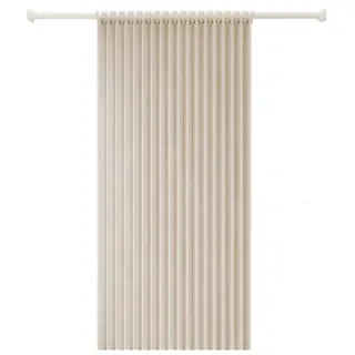 Minicloss Duschvorhang Wasserdichter Magnet-Falt-Duschvorhang, Verdickter Leinenoptik-Vorhang Breite 220 cm (1-tlg), Ideal für Badezimmer, Türrahmen, Schlafzimmer und als Raumteiler beige 220 cm x 200 cm