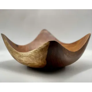 Maison Zoe Obstschale aus Sheesham Holz- edel und robust Holzschale - 100% Handmade - Schüssel (Rechteckig, klein)