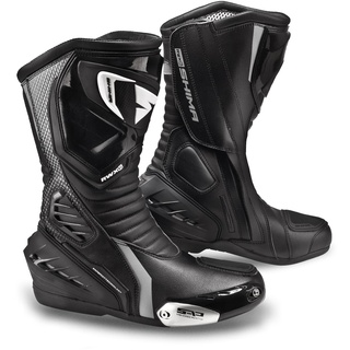 SHIMA Damen Rwx-6 Black 38 Shima RWX 6 Women Damen Vintage Retro Road Sportstiefel Aus Leder Motorradstiefel Frauen Sport Somm, Schwarz, EU