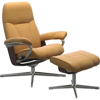 Stressless Relaxsessel Consul Kaltschaum 78 x 97 x 70 cm Gelb mit Cross Base