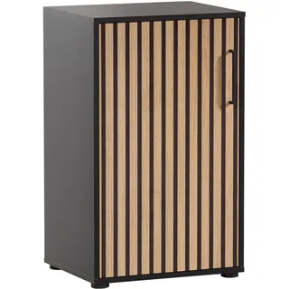 MÖBELPARTNER Hank Aktenschrank 50,95 x 41 x 83,6 cm schwarz