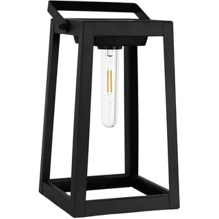 NÄVE Solarleuchte Kunststoff und Metall B: 15 cm H: 25,5 cm 1 Stk. schwarz