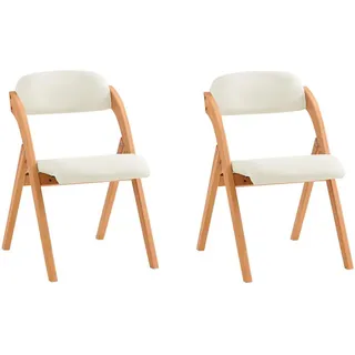 SoBuy Klappstuhl 2er Set Weiß