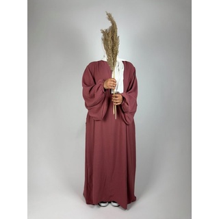 Aymasal Ballonkleid Abaya Nour Maxikleid Kaftan Islamische Kleidung Gebetskleidung Islam rot