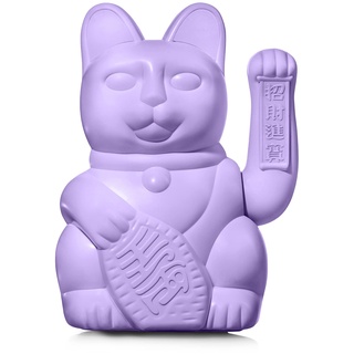 Lucky Cat Large | Lilac - große, lila Winkekatze | Deko Katze im japanischen Maneki Neko Design 30 cm hoch