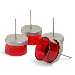 4X Kerzenhalter rot Teelichthalter Teelichtgläser Kerzenhalter zum Stecken Kerzenpicks für Adventskranz 5cm