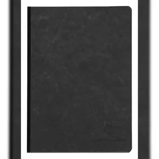 Clairefontaine Notizbuch A5 blanko Schwarz