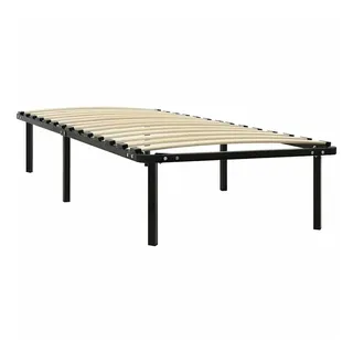 vidaXL Bettgestell 90 x 200 cm Schwarz