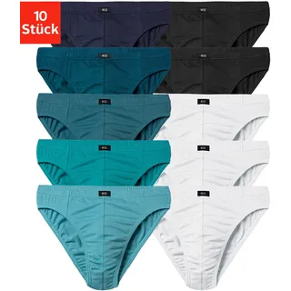 H.I.S. Männer Unterhose unifarben blau/schwarz XS 10er Pack