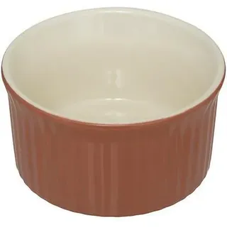 Rotes Förmchen Aus Steingut, Durchmesser 9 Cm
