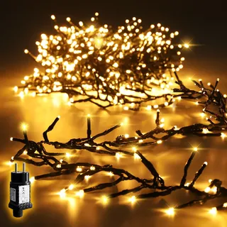 salcar LED-Lichterkette Cluster 2 m Warmweiß