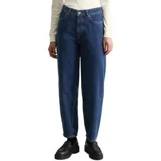 Marc OߴPolo Denim Damen Jeanshose aus Bio-Baumwolle Cropped, Blau (Dark Blue Multi 46), W27/L32 - 27W / 32L