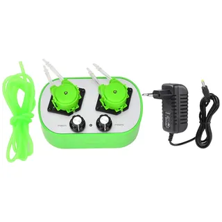 G628-2 Peristaltikpumpe, Kleine Peristaltikpumpe, Miniatur Kleine Peristaltikpumpe Automatische selbstansaugende Pumpe 100-240 V(EU Plug(9~53ml/min) *2 (G628-2-2))