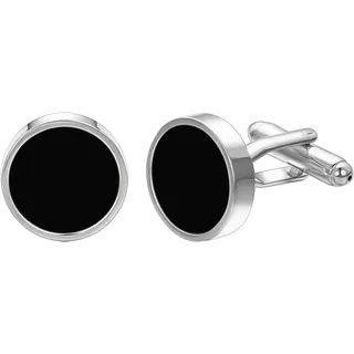 Manschettenknöpfe aus Perlmutt Schwarzem Onyx Gold Silber Manchettenknoepfe Herr