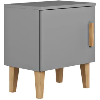 Raumhirsch Furniture Kinder-Nachttisch, Grau, Holzwerkstoff, Rechteckig, 34x50x56 cm, Kinder- & Jugendzimmer, Kindermöbel, Kinderregale