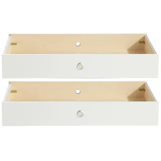 WIMEX Bettkasten Filou 2er Set Dekor Weiß