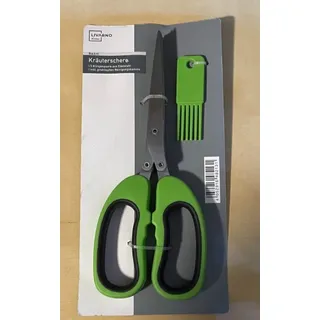 Kräuterschere mit 5 Klingenpaare aus Edelstahl + 1x Reinigungskamm, Livarno