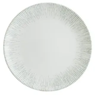 6x Bonna Iris Gourmet flacher Teller rund 30cm 3cm hoch Weiß Porzellan Speiseteller Tafel Geschirr