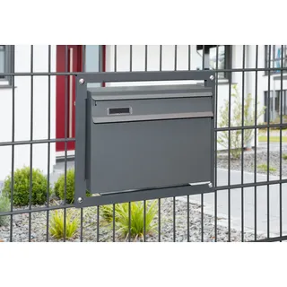 Zaunbriefkasten Briefkasten Einbaurahmen für Doppelstab Gittermatten Zaun