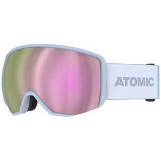 ATOMIC REVENT L HD Skibrille - Light Grey - Skibrillen mit kontrastreichen Farben - Hochwertig verspiegelte Snowboardbrille - Brille mit Live Fit Rahmen - Skibrille mit Doppelscheibe