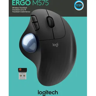 Logitech ERGO M575 Wireless Trackball Maus kabellose Bluetooth, Funk-Maus, ... (Maus)