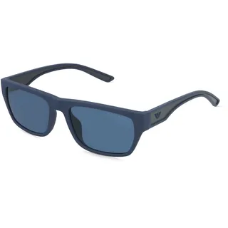 Emporio Armani EA4267U Herren-Sonnenbrille Vollrand Quadratisch Kunststoff-Gestell, blau