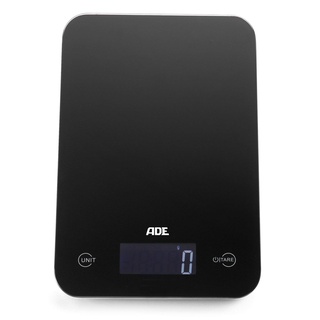 ADE Slim digitale Küchenwaage (Farbe: schwarz)