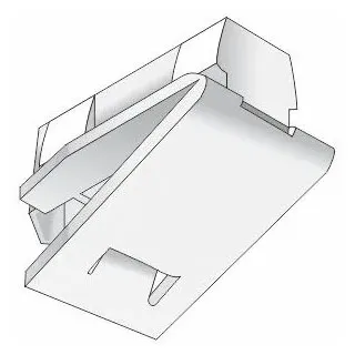 Hinno Feststeller HINNO "hinno-stop HS01" Gr. 1, transparent, B:0,73cm H:2cm L:0,48cm, Kunststoff, Gardinenbefestigungen, HINNO Clic-Feststeller