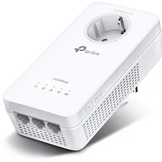 TP-Link TL-WPA8631P WLAN Powerline Adapter (Dualband WLAN 1200Mbit/s, AV1300 Powerline, 3 Gigabit Ports, Zusatzeinheit, Nicht zur alleinigen Verwendung)