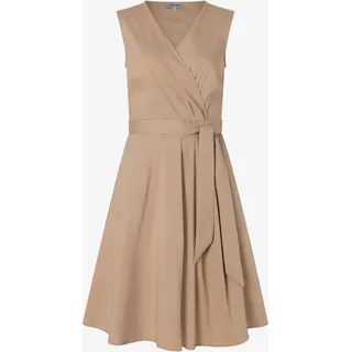 More & More Blusenkleid Midikleid Wickeloptik Beige 34