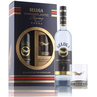 Beluga Transatlantic Racing Vodka 40% Vol. 0,7l in Geschenkbox mit Glas