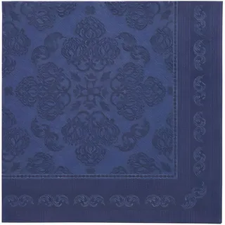Papstar 50 Servietten ROYAL Collection 1/4-Falz 40 cm x 40 cm dunkelblau