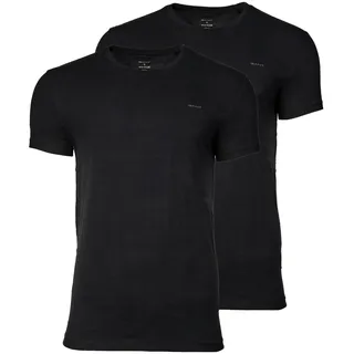 GANT C-NECK T-SHIRT 2-PACK schwarz L