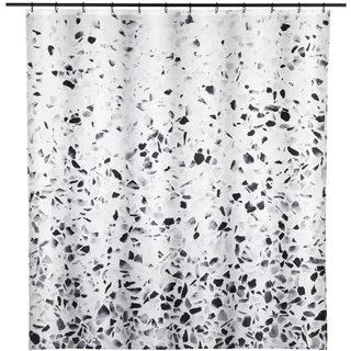Schöner Wohnen Duschvorhang Tosi 180 x 200 cm schwarz, weiß